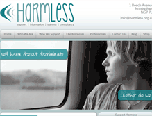 Tablet Screenshot of harmless.org.uk